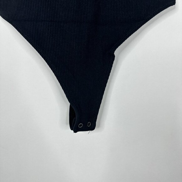 2/$30 Abercrombie & Fitch Soft Knit Cutout Bodysuit Black Large #BAG2 - Picture 4 of 10